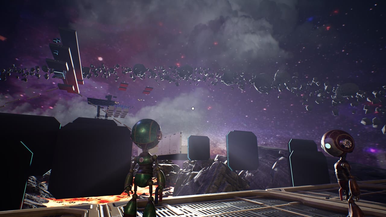 An ice cavern traversal section
