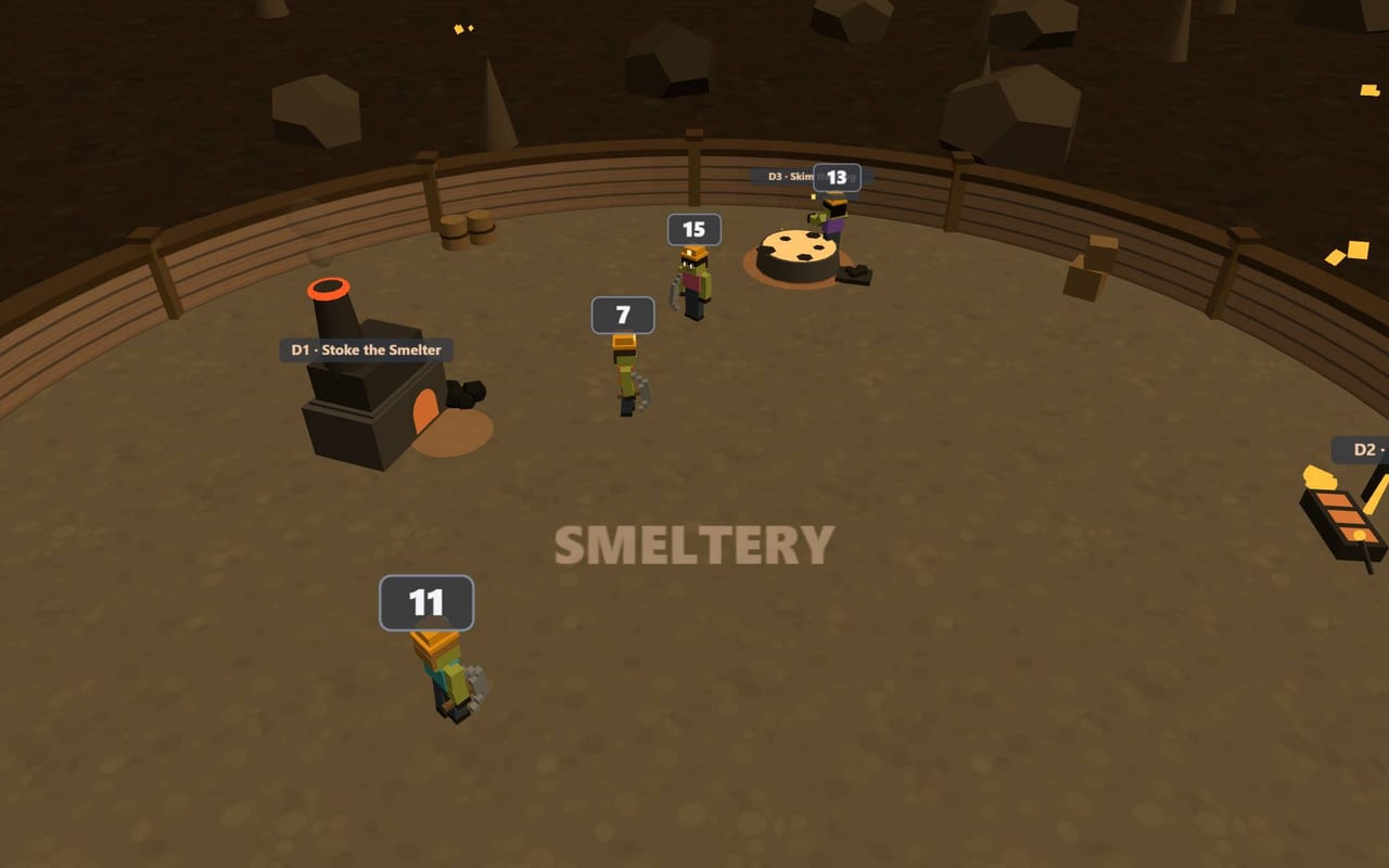 Deepvein — The smeltery, one of the eighteen job stations